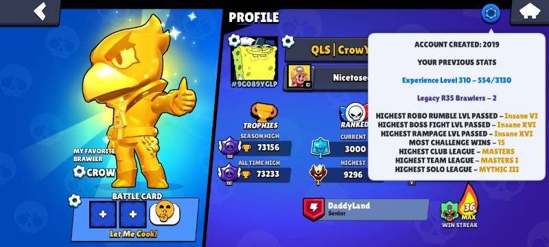 92 براولر | 73,156 کاپ | 92 مکس | 42 هایپرشارژ