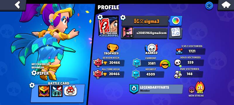 53 براولر | 20,482 کاپ | | 15 هایپرشارژ