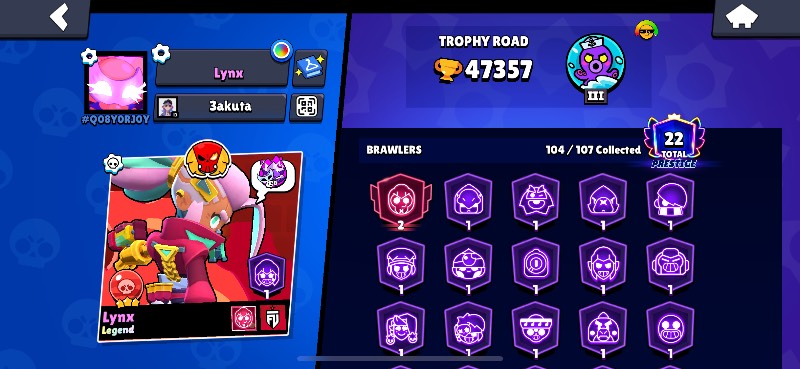 104 براولر | 47,357 کاپ | 48 مکس | 67 هایپرشارژ | 30 بافی