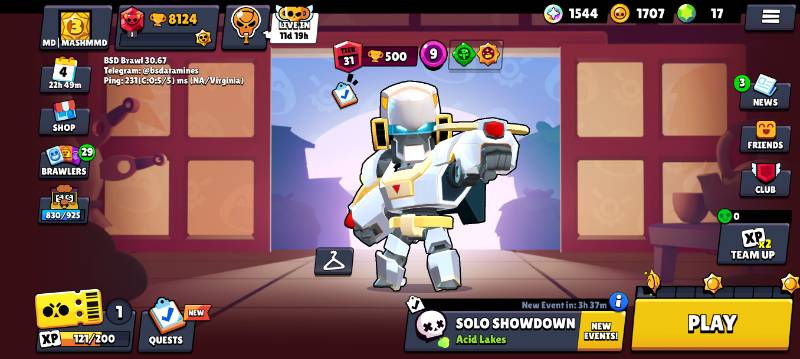 31 براولر | 8,124 کاپ | 0 مکس | 10 هایپرشارژ