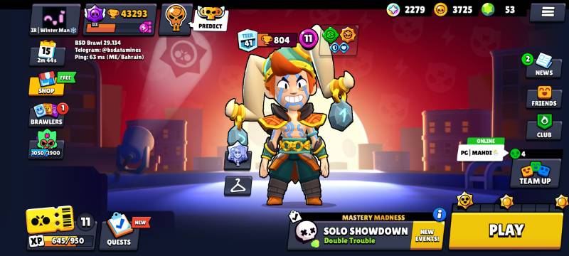 87 براولر | 43,293 کاپ | 16 مکس | 13 هایپرشارژ