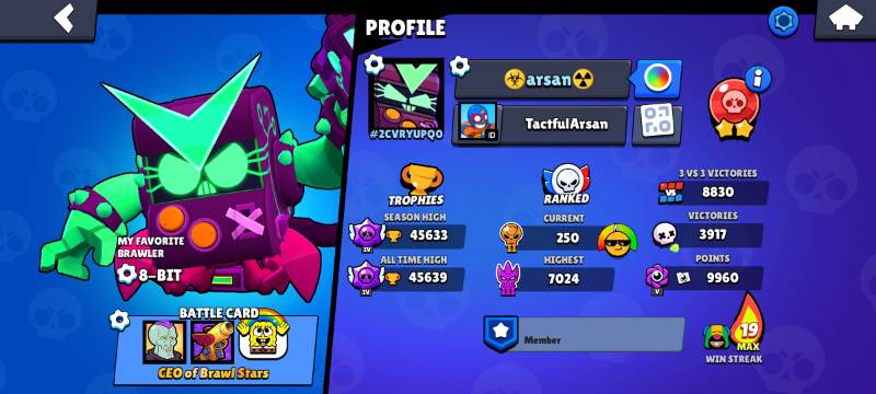 89 براولر | 45,627 کاپ | 38 مکس | 29 هایپرشارژ