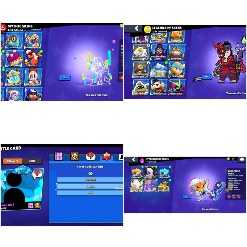 92 براولر | 41,907 کاپ | 23 مکس | 25 هایپرشارژ